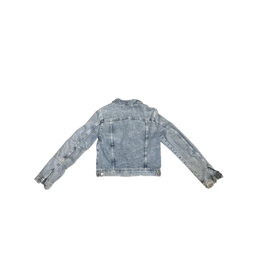 Free People We The Free‎ Rumors Acid Wash Cropped Denim Jacket Women's Size S
